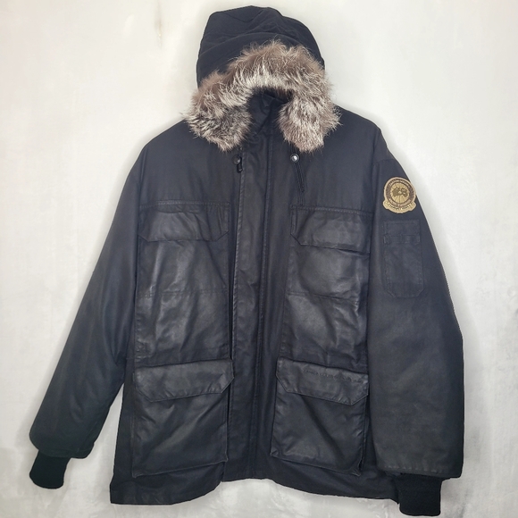 Canada Goose x Earnest Sewn 4565M Expedition Down Parka Jacket Fox Fur Size M - Picture 1 of 15
